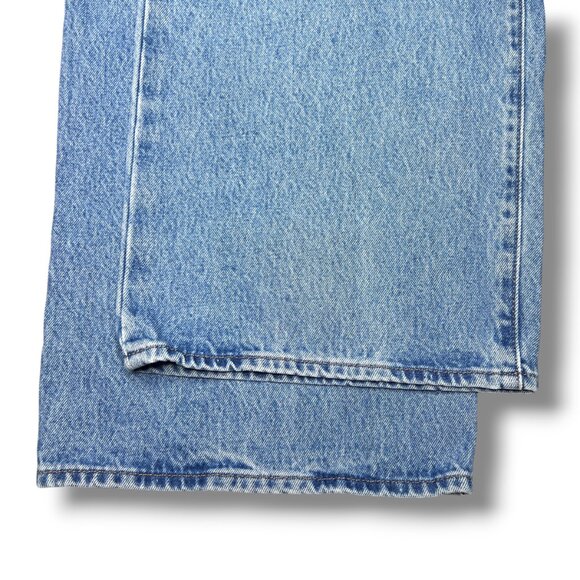 Levis Premium Womens XL Straight Denim Jeans Blue Mid Rise Baggy Loose Wide New - Picture 13 of 16
